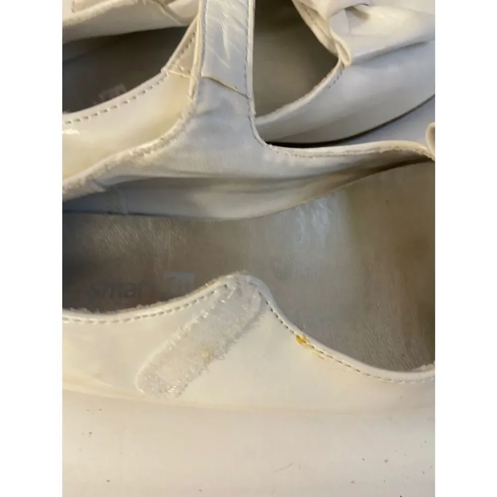 Smart‎ fit white patent shoes size 11.5